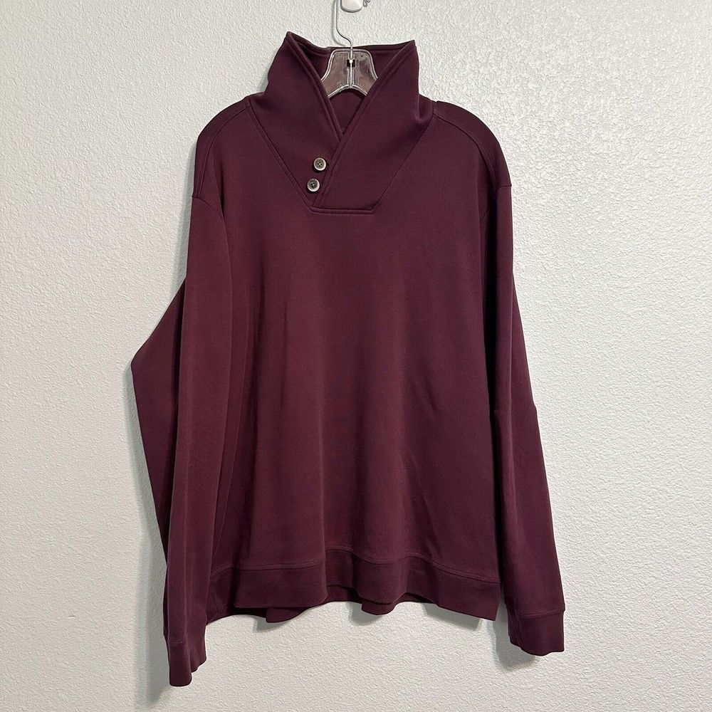 Tommy Bahama Martinique Shawl Sweater Rum Berry Purple Extra Large XL